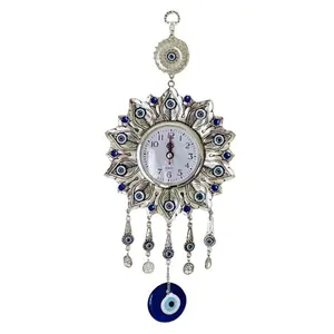 Beautiful lucky clock evil eye wall hanging decoration Gift Glass Gift Glass Gift Glass
