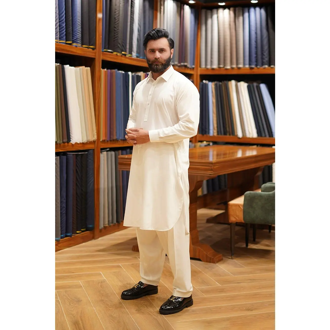 Shalwar Kameez-Luxury Egyptian Cotton-050-001