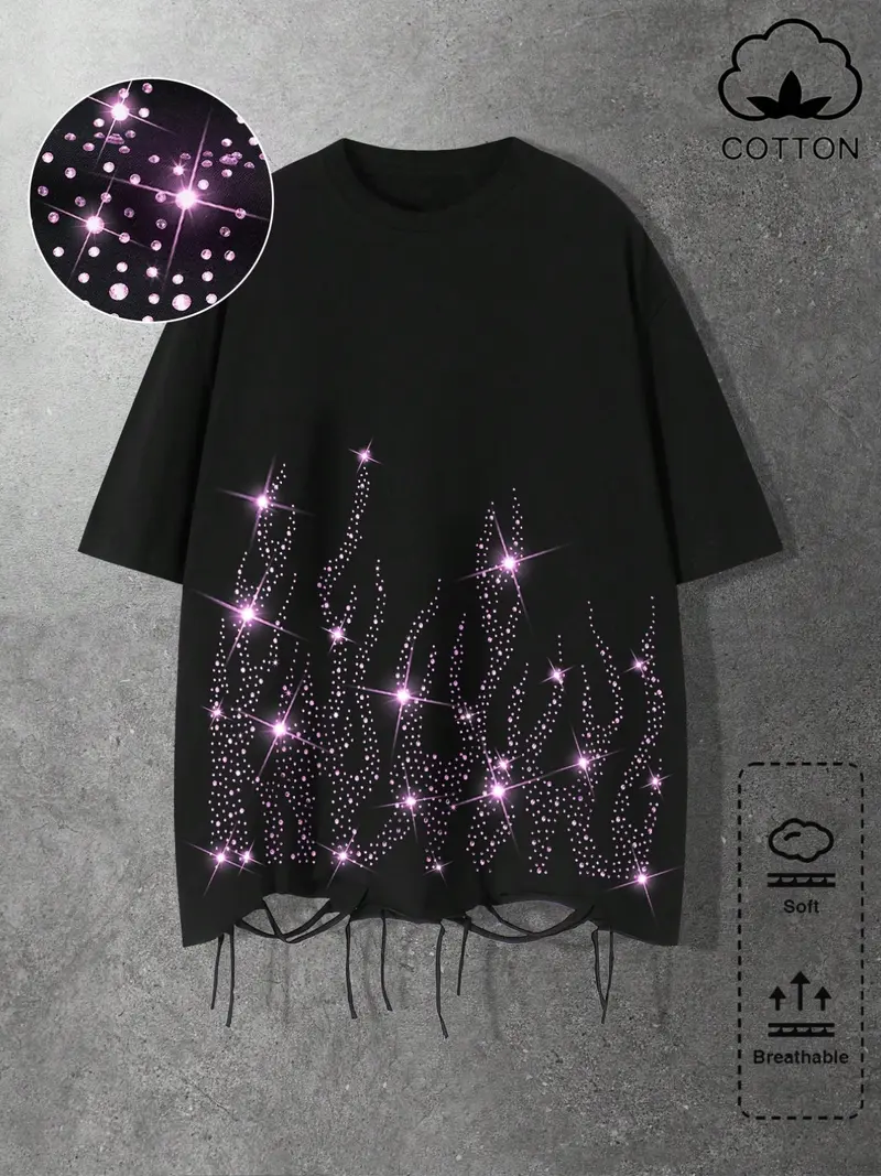 chrome hearts rhinestone shirt - TikTok Shop