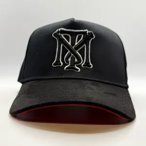 Toni Montana Premium Snapback Hat Luminous in Darkness with Iconic Logo and Red Interior