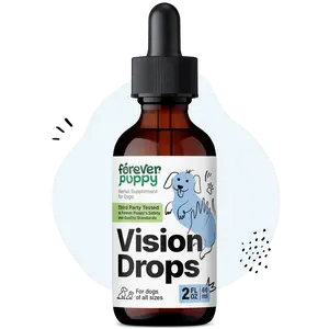 Vision Supplements for Dogs - Eye Tincture w/Bilberry & Eyebright Herb - All Breeds & Sizes - Liquid Dog Food Supplements for Vision Support & Eye Clarity - Sugar & Alcohol-Free - 2 oz
