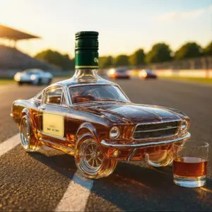 Creative Whiskey Bottle, Unique Design Wine Container, Durable & Stylish Drinkware, Perfect Gift Idea for Any Occasion