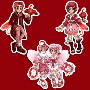 Angel Balms Cherry Twins Kirsch and Cerise Sticker Set