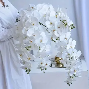 3D Printed Orchid, Artificial Orchid Flower, Faux Orchid Flower, Decorative Flower for Home Party Wedding Engagement, Fruit