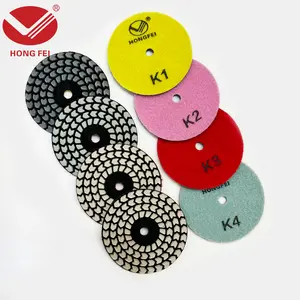 4-inch diamond dry polishing pad set, marble grinding disc, diamond grinding plates, stone grinding plates, professional countertop polishing kit, four-stage dry polishing pads, tools, dry grinding plates, machinery tools