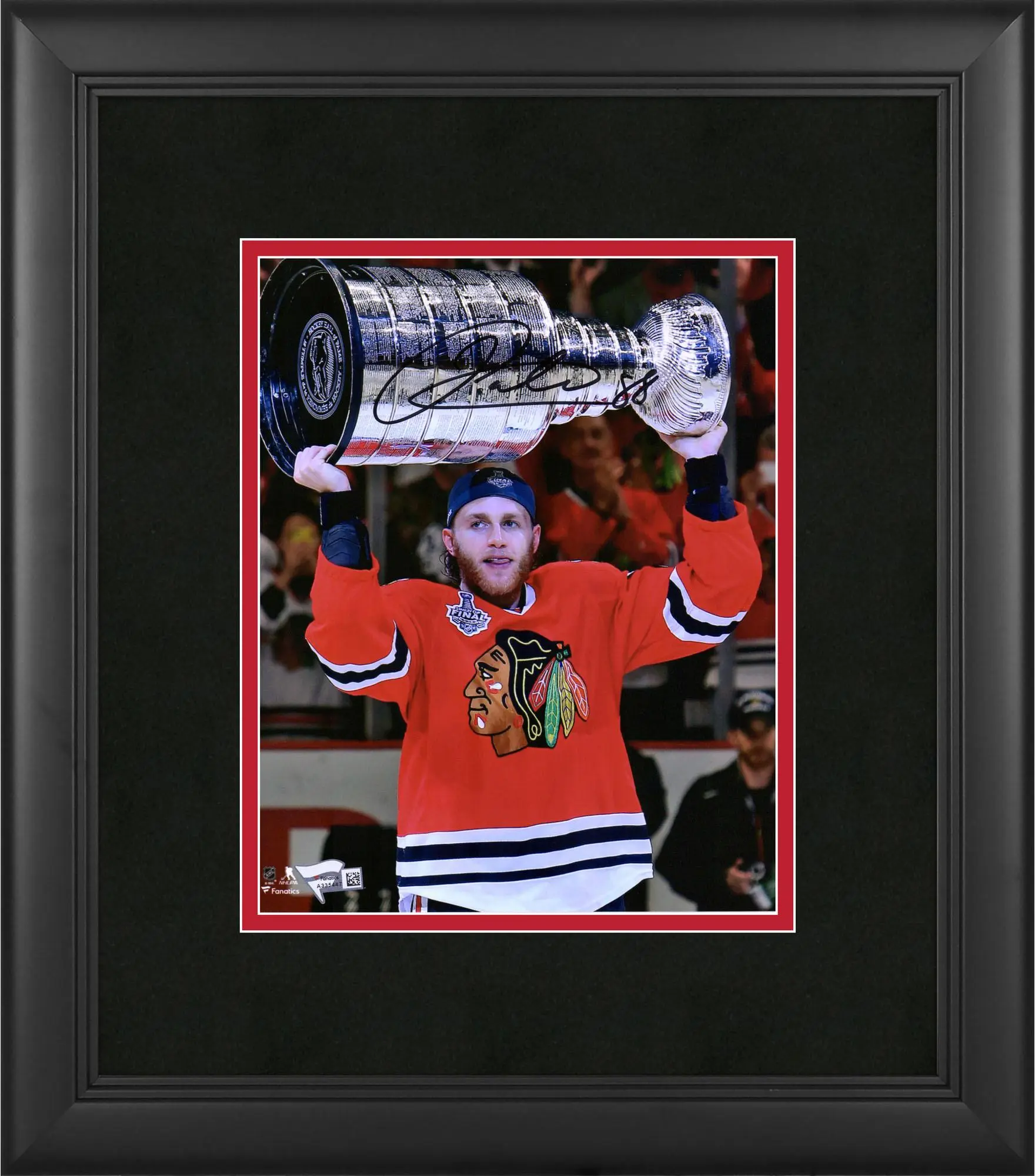 Patrick Kane Chicago Blackhawks Framed Autographed 8" x 10" Raising Cup Photograph - Fanatics Authentic Certified