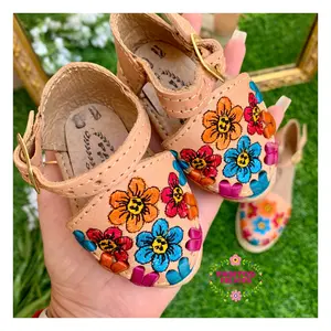 Flor de arcoíris - Embroidered Rainbow Huaraches