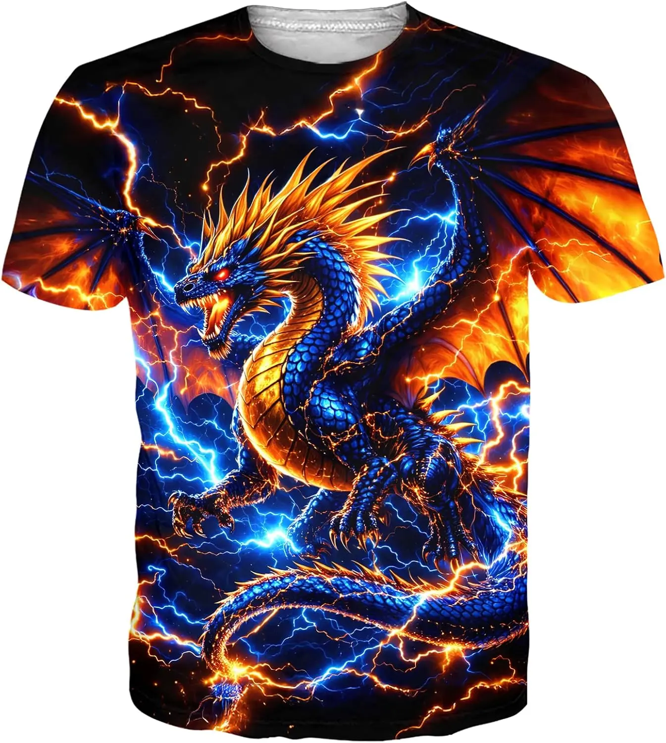 Mens Short T-Shirt Casual 3D Creative Print Crewneck Graphic Tees