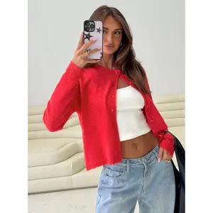 Denmark Cardigan Red