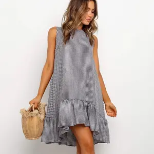 Black & White Checked Anna Dress