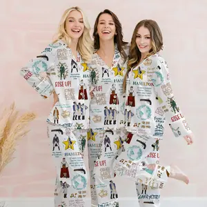 Hamilton Pajamas Set, American Musical Pajamas Set, Broadway Musical Pajamas Set, Rise Up Pajamas, Hamilton Musical , Alexander Hamilton