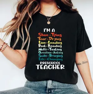 I'm A Preschool Teacher T-shirt, Best Teacher Shirt, Multi Tasking Teacher Tee, Teacher Team T-shirt, Proud Teacher Shirt, Teacher Appreciation Cute Gift