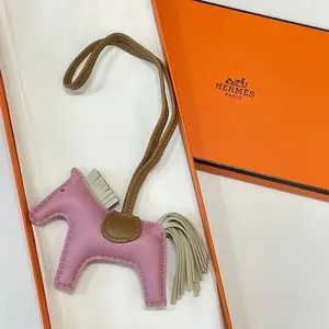 Pre-owned HERMÈS leather Bag Accessories Hermes pink