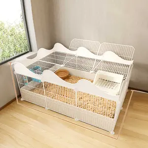 Large Luxury Hamster Cage, Indoor Pet Enclosure, Super Large Free Range, Small Animal Habitat, Empty Cage for Home Use