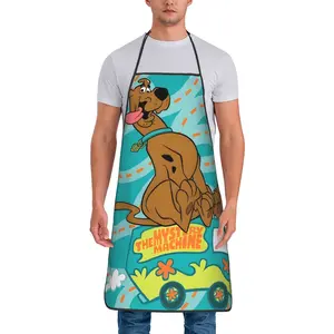 1 Piece Unisex Detective Adventure Cool Dog Bib Apron Adult Tablier Cuisine for Kitchen Cooking Scooby-Doo Core Kitchen Baking Halloween Thanksgiving Christmas