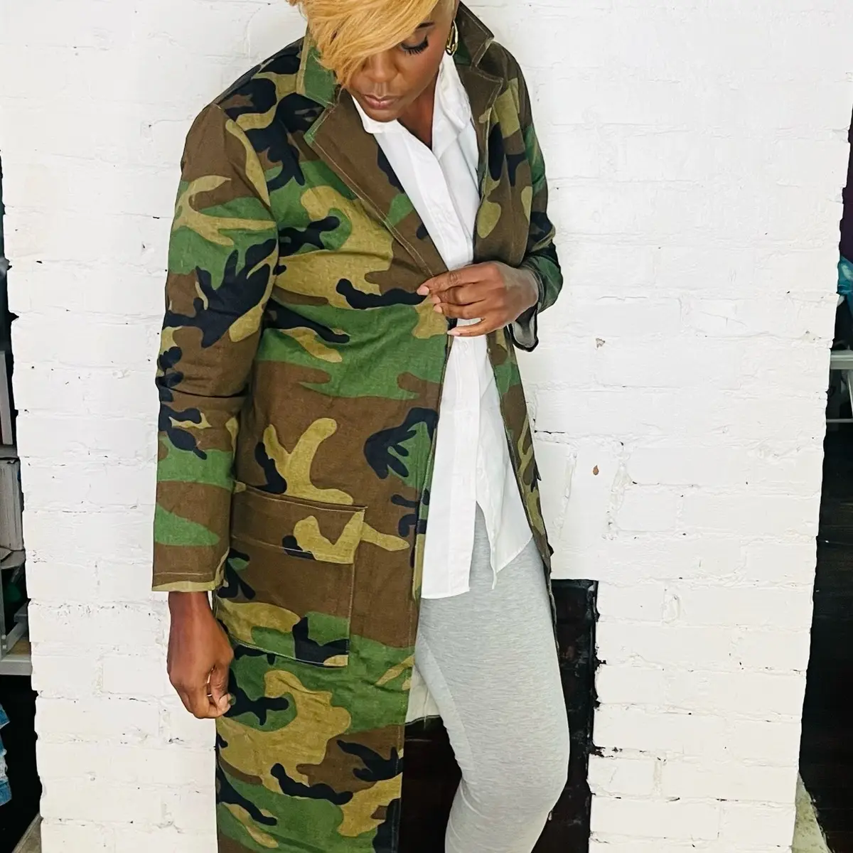 CAMOUFLAGE TRENCH