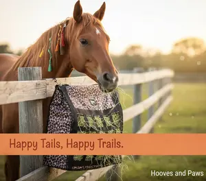 Cashel Slow Feed Top Load Hay Bag - Brown Leopard - Durable Poly Horse Feeder with Mesh Bottom & Adjustable Strap