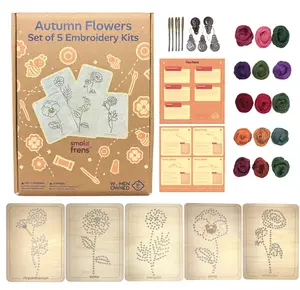Autumn Flower Embroidery Kit