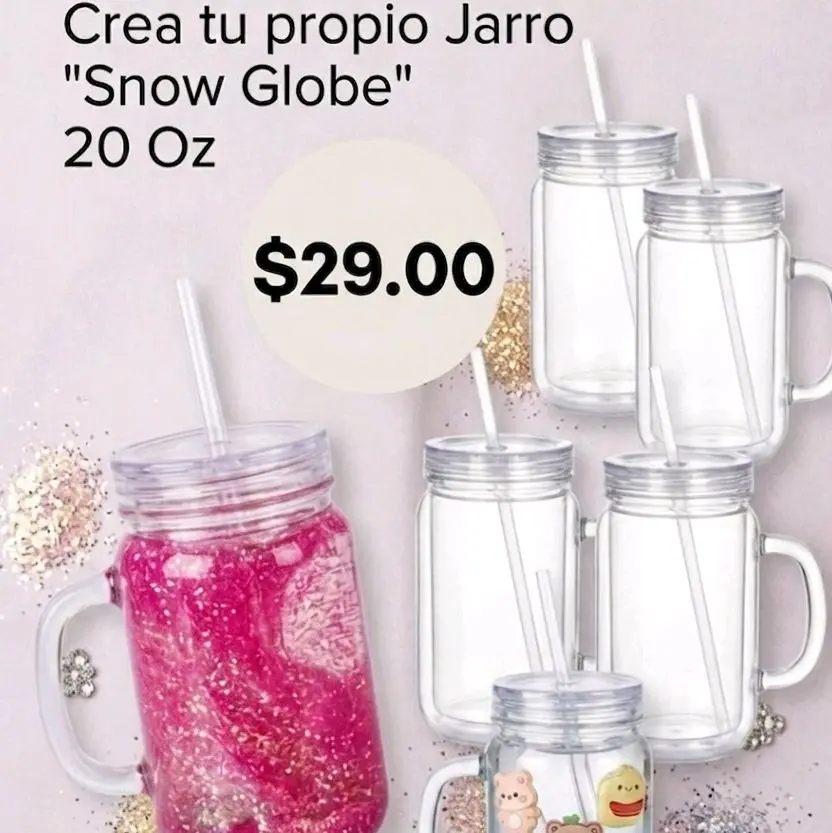 Snowglobe con asa personaliza a tu gusto