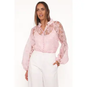 Marni Organza Top - Pink Floral