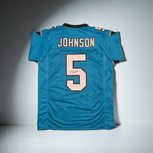 Diontae Johnson Carolina Panthers Autographed Custom Football Jersey With COA (XL)