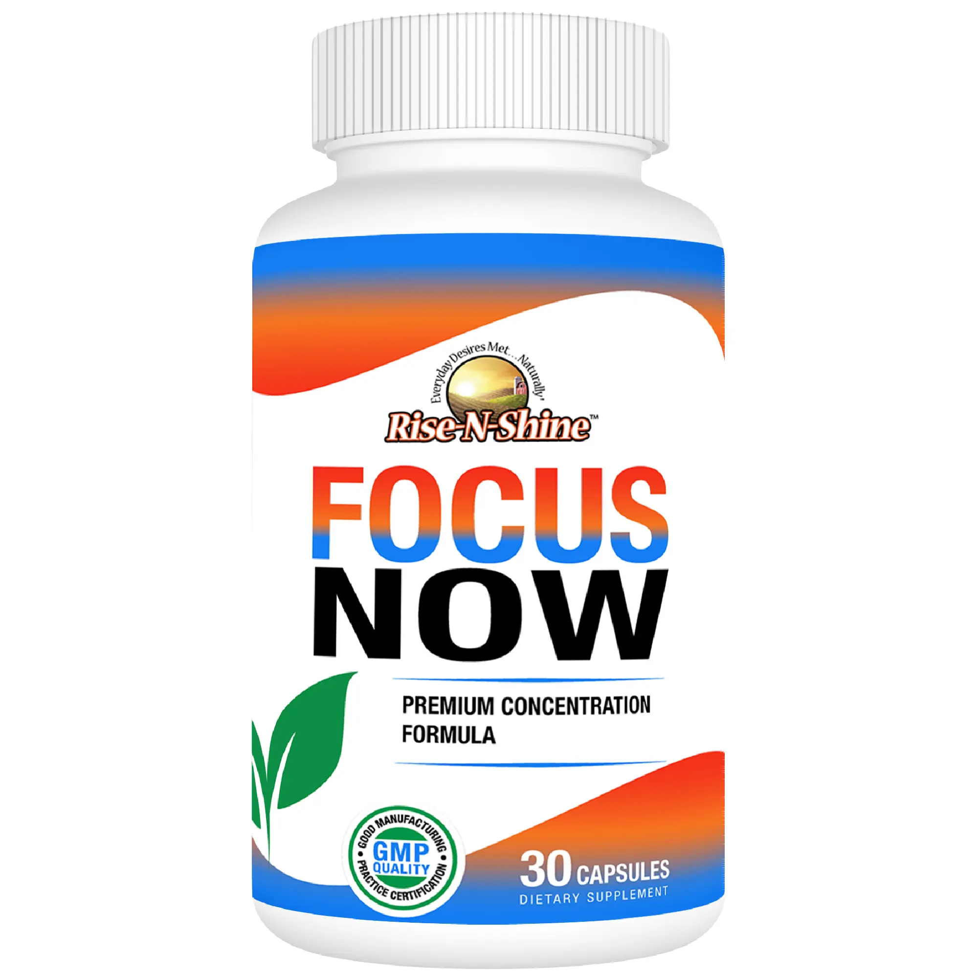 Focus Now by Rise-N-Shine – Memory, Clarity & Concentration Support Supplement
