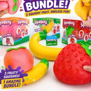 3pc Squeezy Squishies Sensory Bundle - Anxiety Relief Products, Stress Relief Fidgeting Stress Toys for Classic Novelty Toy Needs