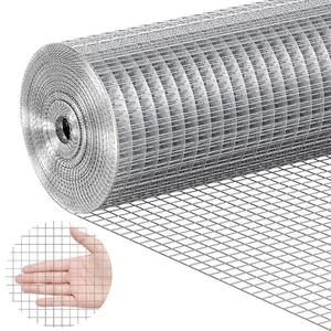 fathersdaygift VEVOR Hardware Cloth, 1/2 inch 24inx 25 ft 19 Gauge, Hot Dipped Galvanized Wire Mesh Roll, Chicken Wire Fencing, Wire Mesh for Rabbit Cages, Garden, Small Rodents