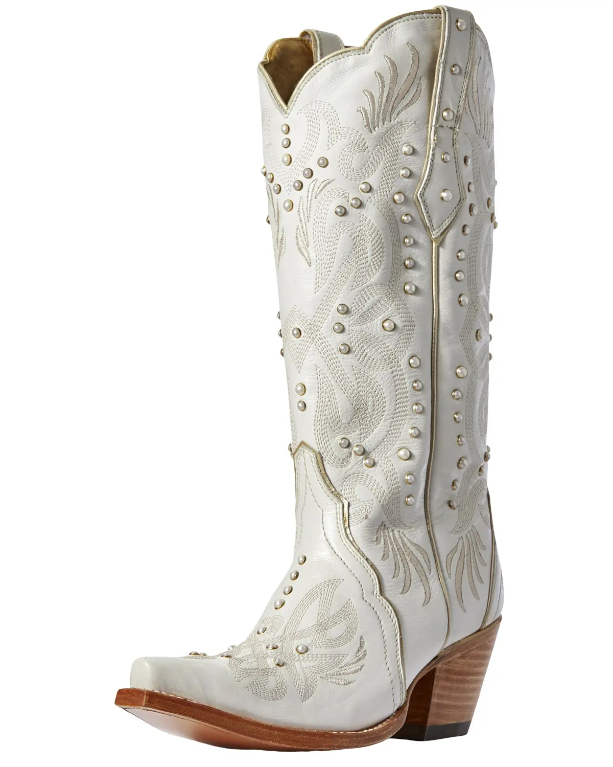 Ariat Women's Women'S Pearl Snow White Western Boot Snip Toe - 10031549