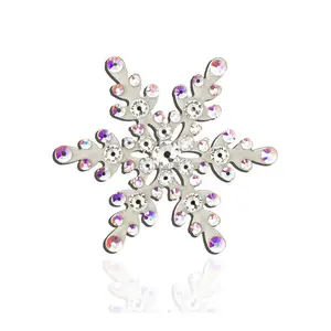 Anne Koplik Crystal Snowflake Pin