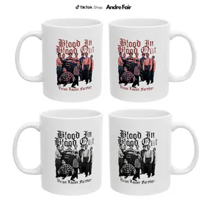Bloodin Bloodout Mug, Retro Comedy Parody Cup, Vatos Locos Coffee Mug, Religious Humor Gift, Ceramic Drinkware