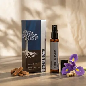 Ether & Earth |10ml Perfume | Travel Size | Woody, Resinous | Cardamom & Lemon, Sandalwood | Alcohol Free, Clean | Luxury Scent | Premium Gifts | Long Lasting Fragrance | Aromafume