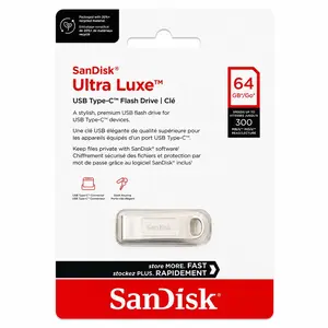 SanDisk Ultra Luxe USB Type-C 64GB Flash Drive - Up to 300MB/s