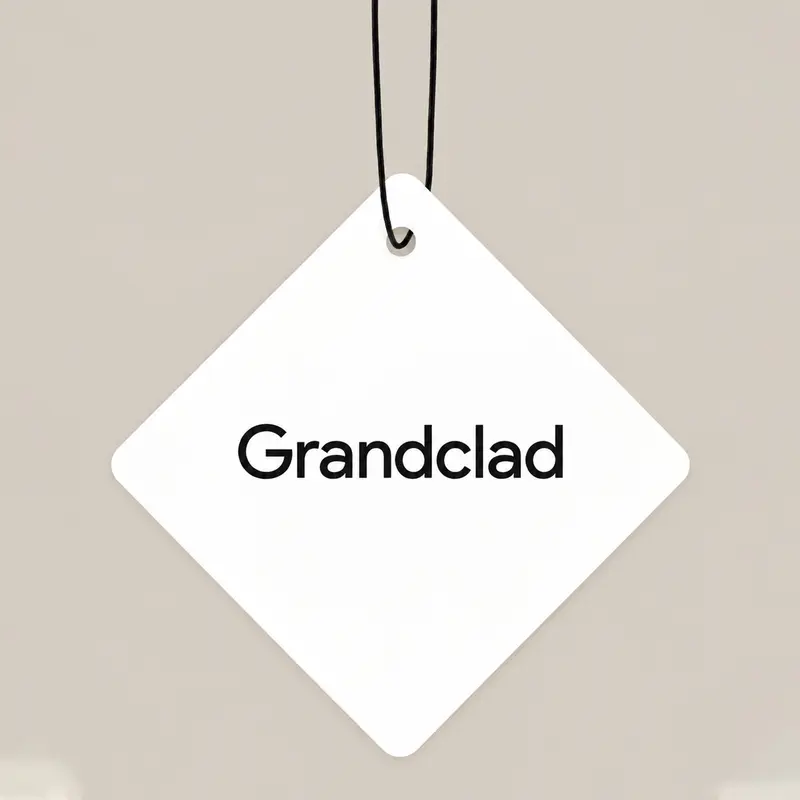 Men's Wardrobe Scent Card - Hanging Pendant Car Air Freshener with String Loop, Text Border, Car Accessories, Gift Option
