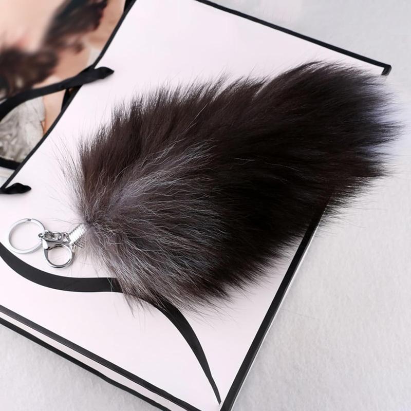 2025 Summer Viral  Fox Tail Keychain -  Kawaii Gothic EDC Accessory (EGirls & Cosplayers) Pendant,Fur Anime Cosplay Bag Charm for Rave/Conventions