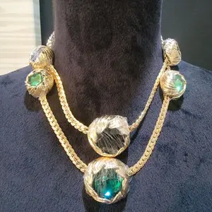 Gold Crown Necklace