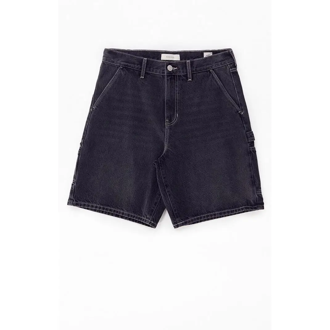 Pacsun Men's Black Baggy Denim Carpenter Shorts