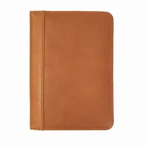 Nino Leather Portfolio Small Notepad Journal Cover, Organizer for Business and Travel Use