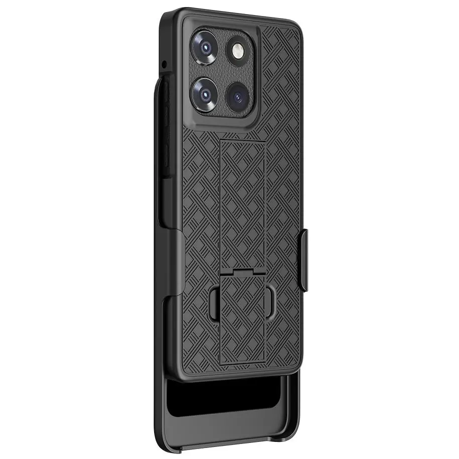 Case with Clip for Motorola Moto G Stylus 5G (2025 / 2026), Nakedcellphone  Slim Hard Shell Phone Cover with Kickstand and [Rotating/Ratchet] Belt Hip  Holster Combo - Black - TikTok Shop