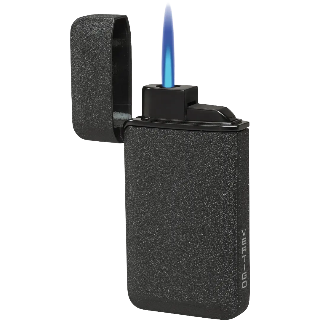 Vertigo Falcon Single Torch Lighter, Metal Compact Lighter Accessory with Flame Igniter for Indoor/Outdoor Use