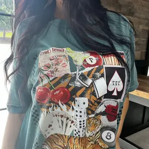 Life’s a Wild Party T-Shirt - Womenswear Top with Unique Graphic Design and Colorful Patterns