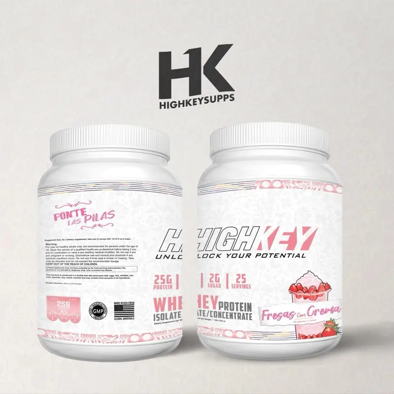 Fresas Con Crema protein, 25g protein - Isolate & Concentrate, premium blend, Ideal for Health and Fitness - Healthcare Edible Nutrition