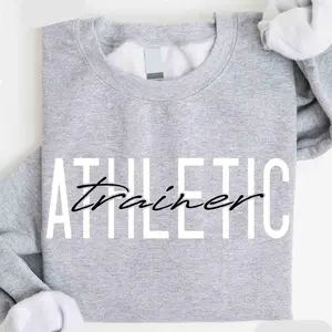 Athletic Trainer Crewneck Sweatshirt, Sports Coach Graphic Pullover, Cozy Training Professional Apparel, Thoughtful Athlete Gift