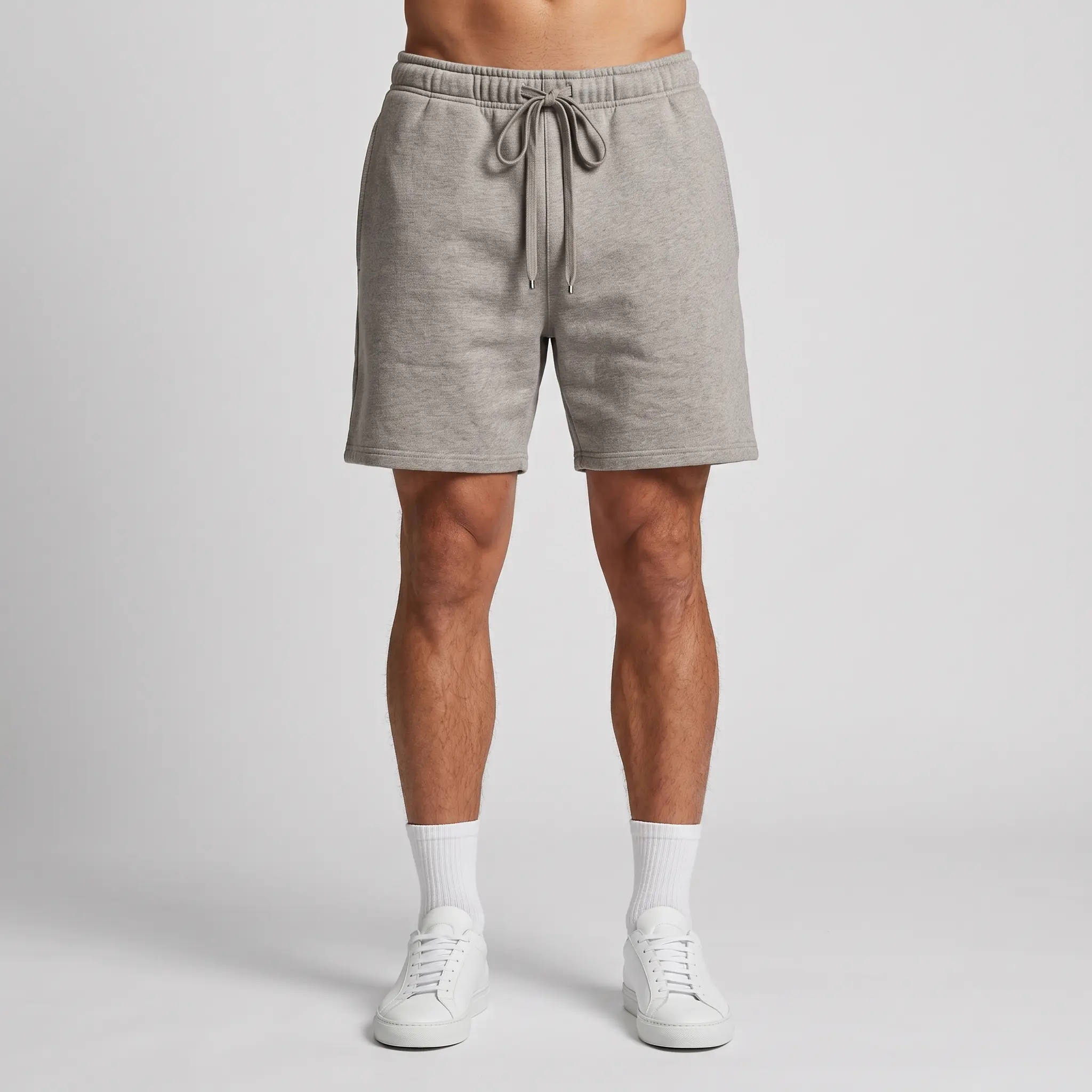 Men's solid color shorts, versatile men's shorts, sporty casual shorts with a belt and pockets, breathable casual wear