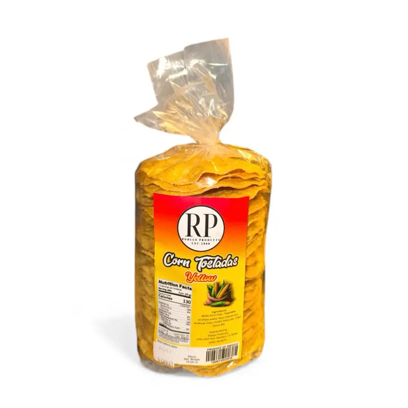 RP Yellow Corn Tostadas 30 ct.- Premium Quality Tortilla Chips - Perfect for Snacking and Topping - Made in America