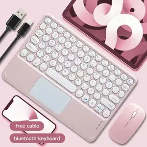 Tablet Keyboard with Trackpad, 10 Inch Laptop Wireless Rechargeable, Bluetooth-compatible, Magnetic Keyboards, Mouse Included