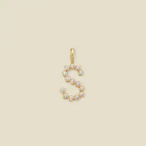 CZ Poppy Initial S Charm