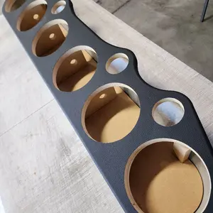 Universal 45" Sound Bar Pod 6 x 6.5" Midrange and 4 Tweeters Wood and Fabric Cut Out 6 Inches for Deaf Bonce Speakers No Bocinas Included