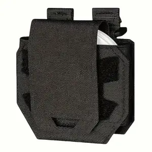 Tactical Pouch, 1 Count Quick Release Tactical Pouch, Training Tactical Vest Belt, Handcuff Pouch, Durable Outdoor Hiking, Running Supplies for Outdoor