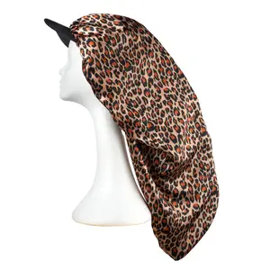 RED by KISS Satin Visor Braid Bonnet - Leopard